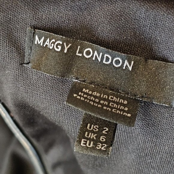 Maggy London 2 4 Black Yoli Jumpsuit‎ Jersey Knit Sleeveless Relaxed Leg - Picture 11 of 13